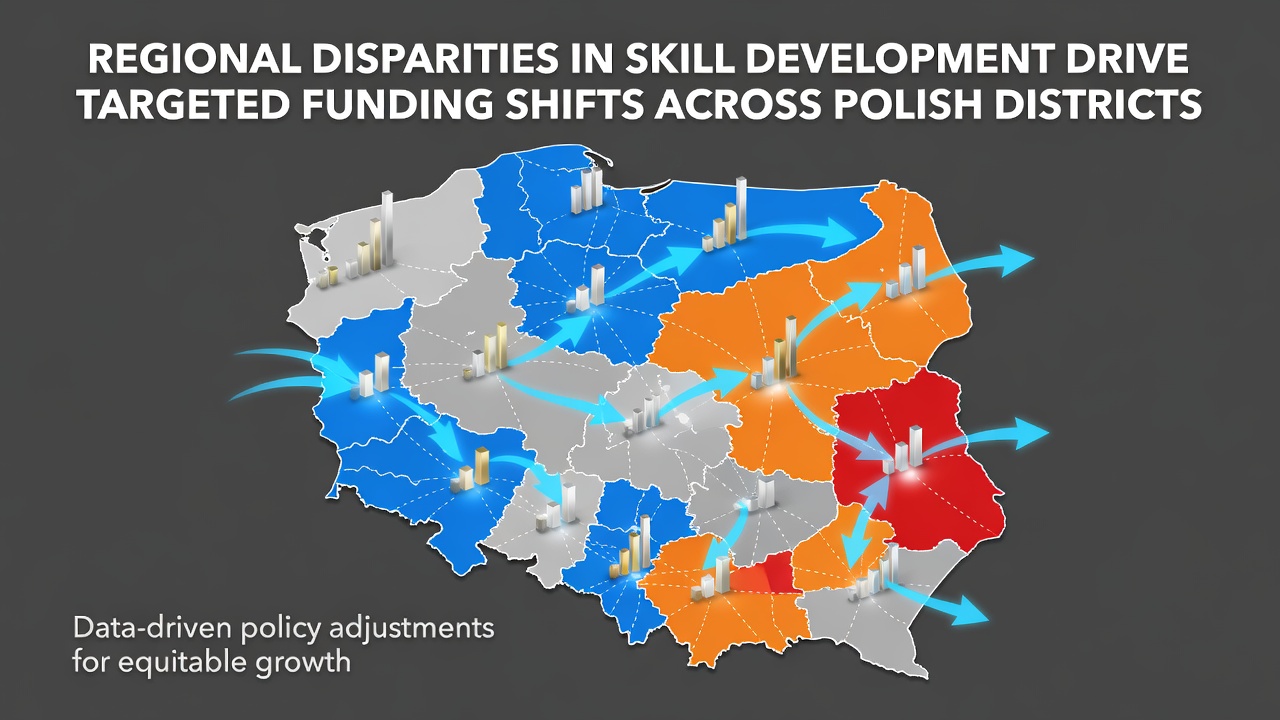 Regional Disparities in Skill Development Drive Targeted Funding Shifts Across Polish Districts